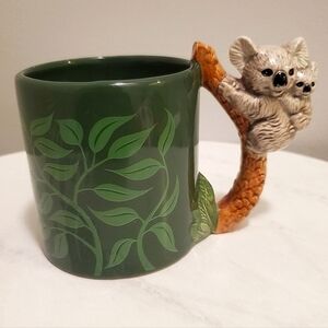 Vintage Bergschrund Ceramic 1991 Koala Bear Coffee Mug Hand Painted